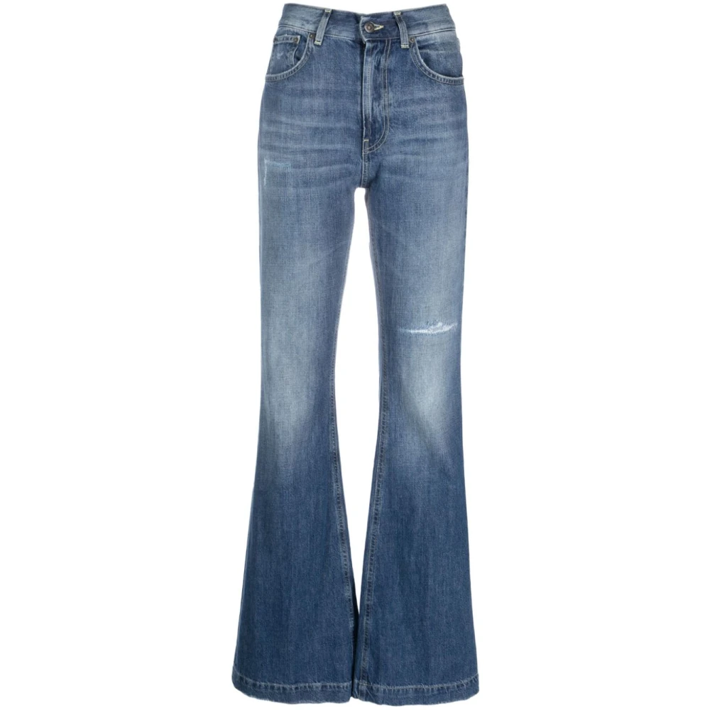 Dondup 800 BLU Olivia Flared Jeans Blue Dames