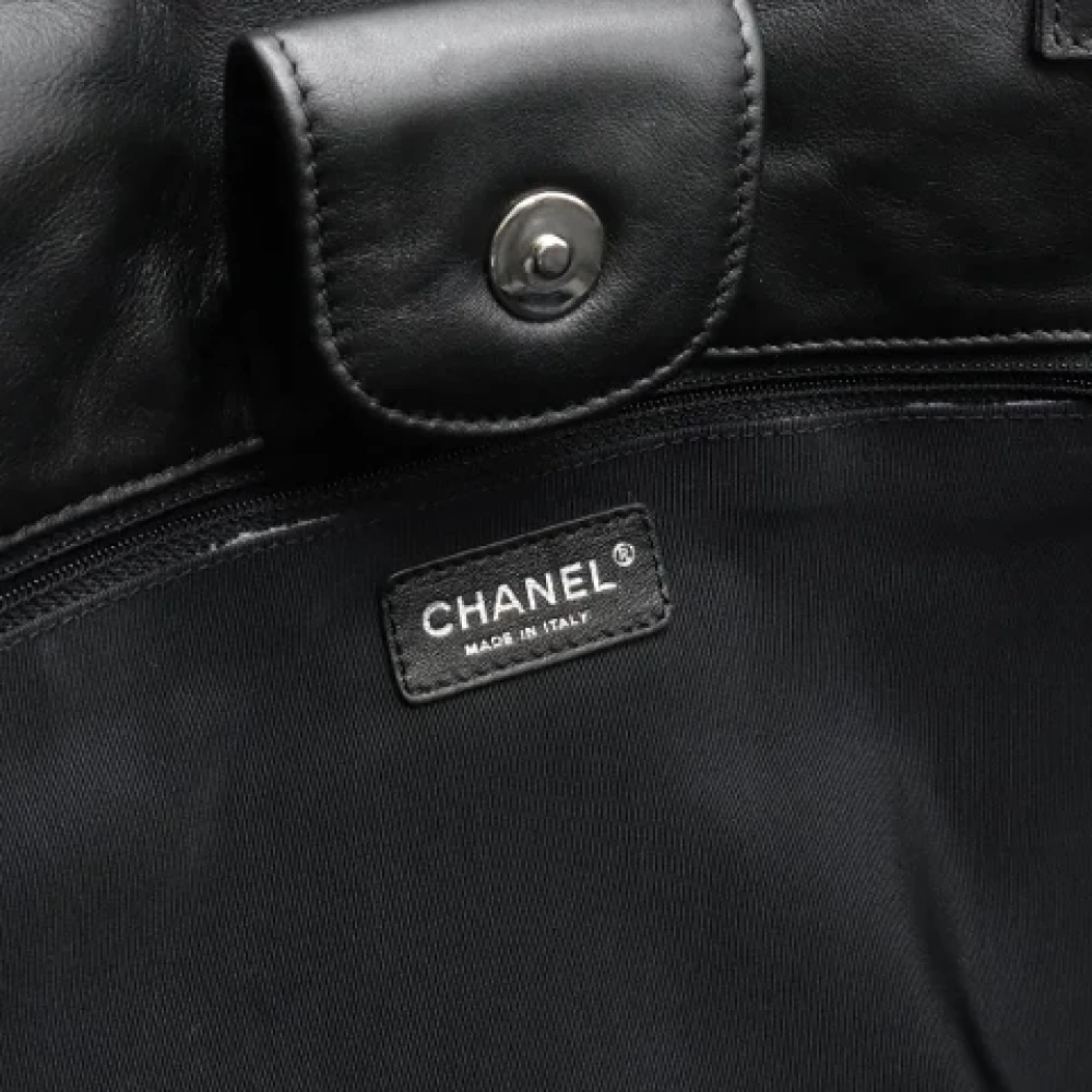 Chanel Vintage Pre-owned Canvas totes Black Dames