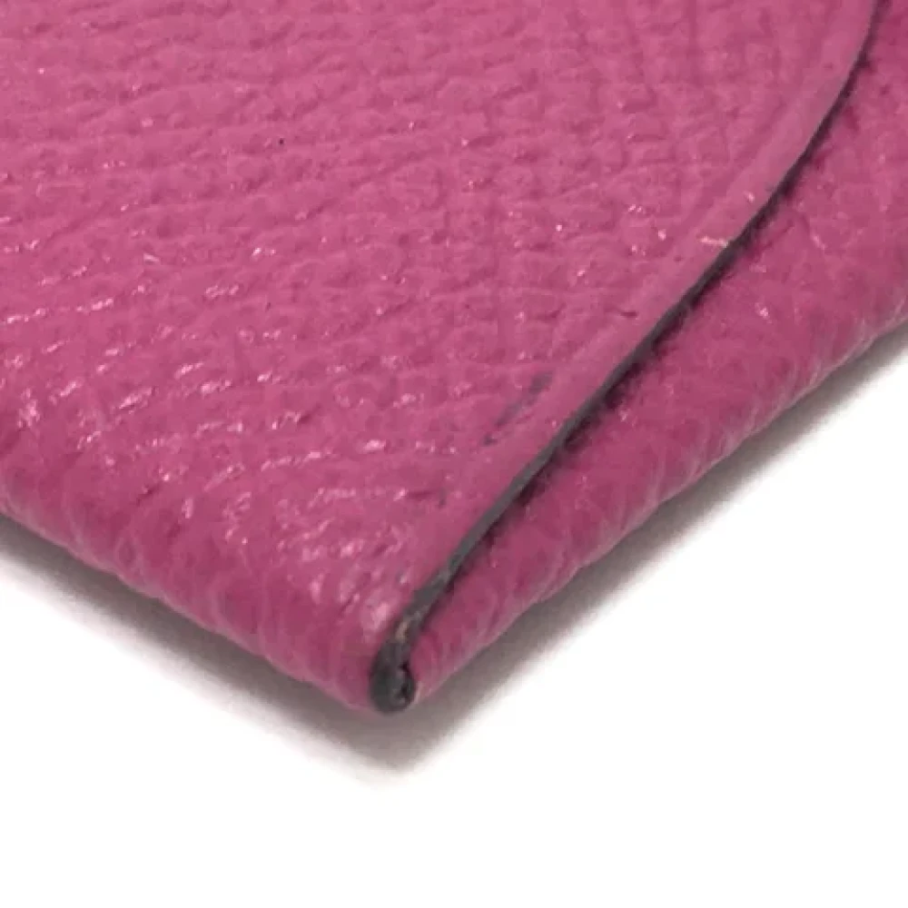 Hermès Vintage Pre-owned Leather wallets Purple Dames