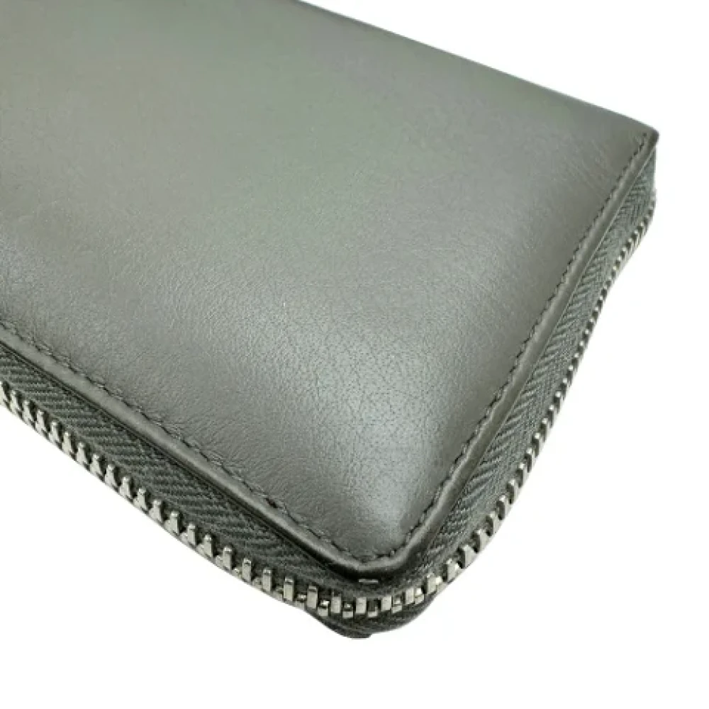 Balenciaga Vintage Pre-owned Leather wallets Gray Dames
