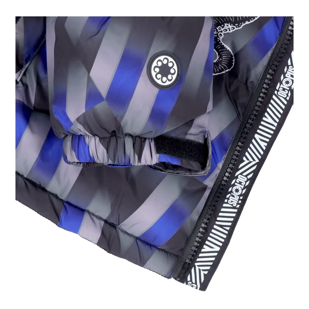 Octopus Zwarte Dazzle Puffer Jas Multicolor Heren