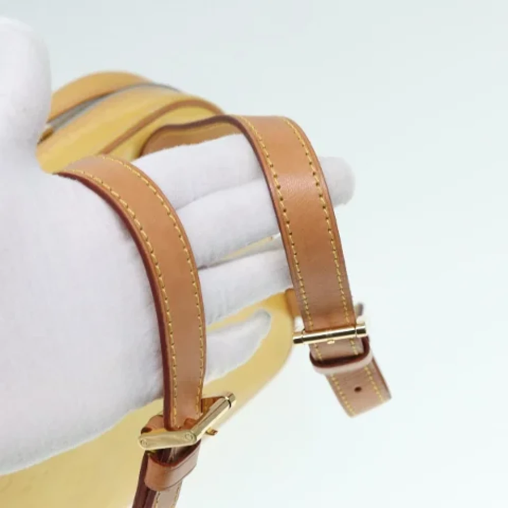 Louis Vuitton Vintage Pre-owned Leather backpacks Yellow Dames