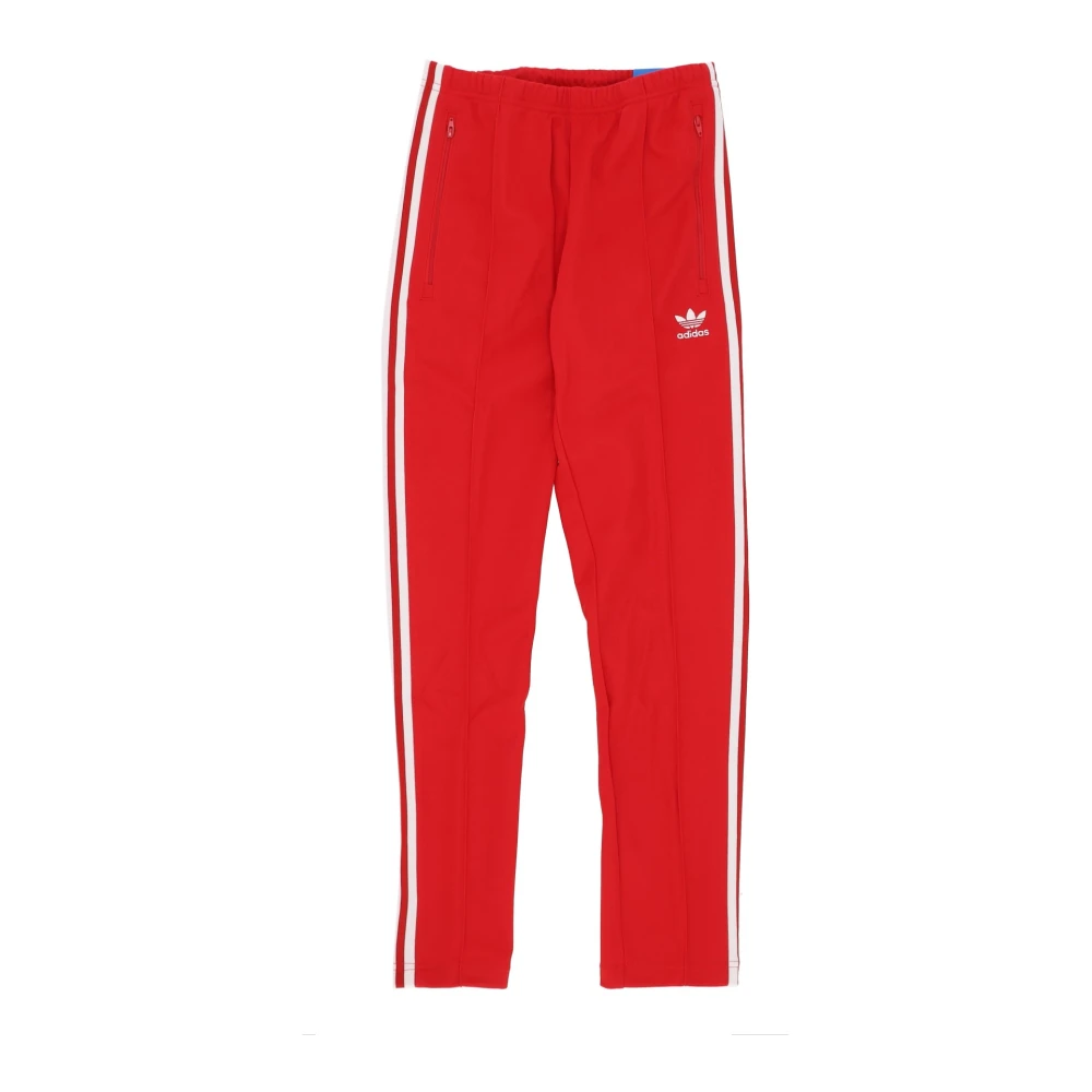 Adidas Beckenbauer Trackpant Scarlet White Streetwear Red Heren