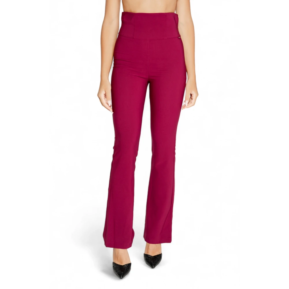 RINASCIMENTO Wijde Pijpen Broek Herfst Winter Collectie Red Dames