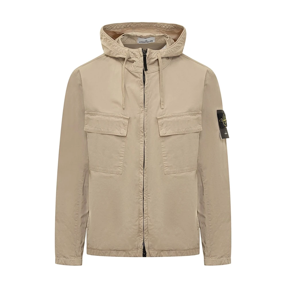 Stone Island Stijlvolle Jas voor Alle Gelegenheden Beige Heren