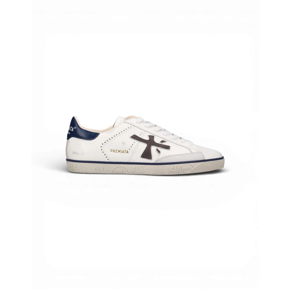 Premiata Men's White Steven 7503 Sneaker - Sneakers - 7 Uk - Shoes