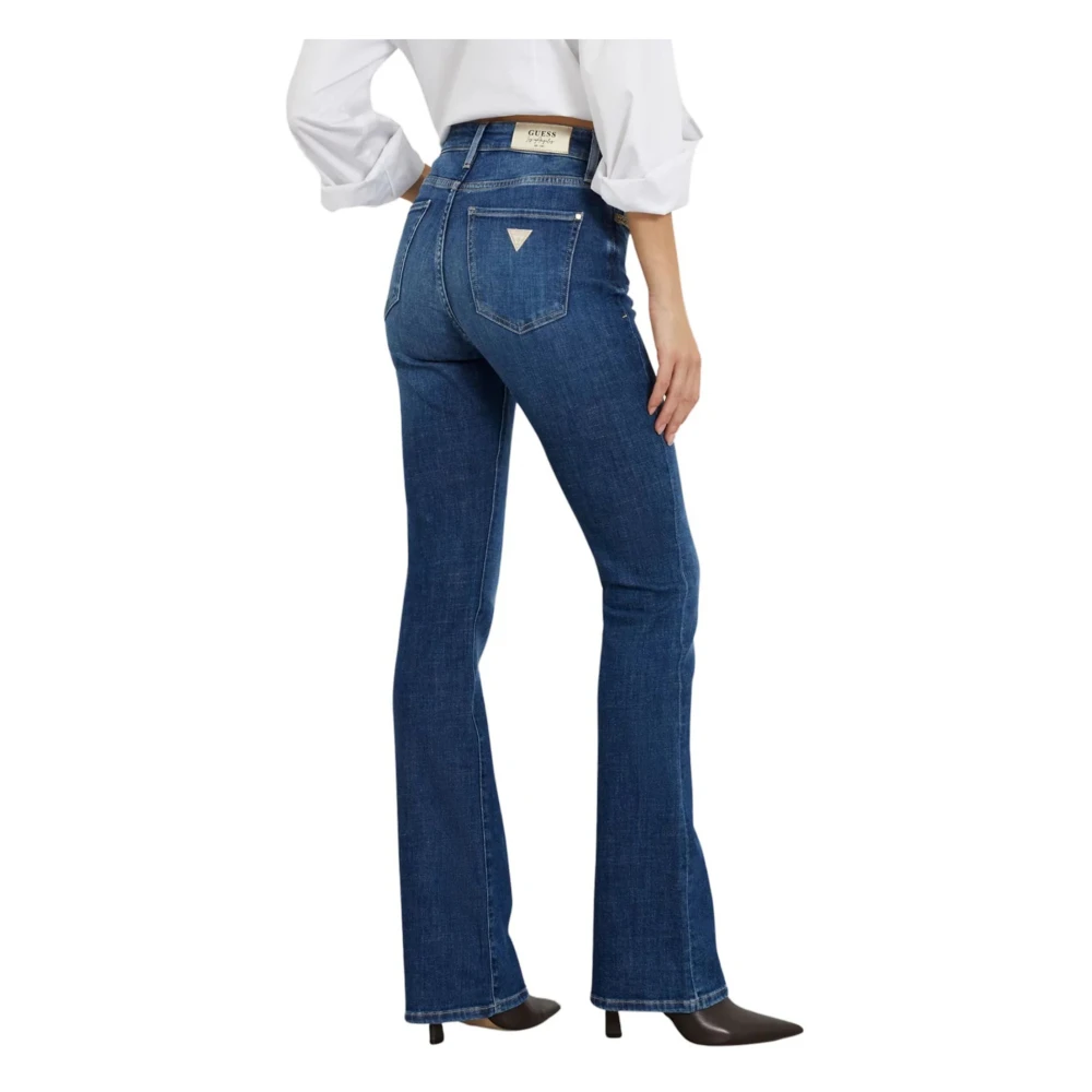 Guess Blauwe Katoenmix Jeans met Zakken Blue Dames