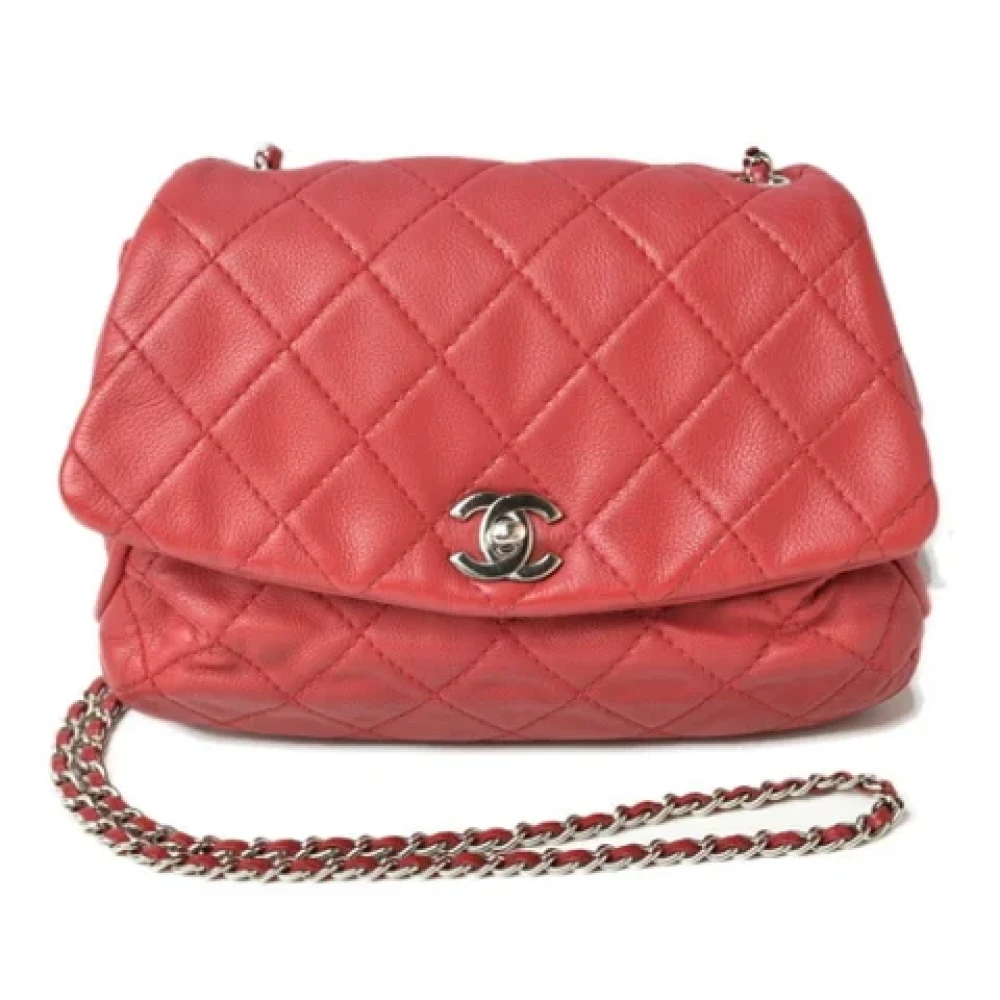 Chanel Vintage Pre-owned Leather shoulder-bags Red Dames