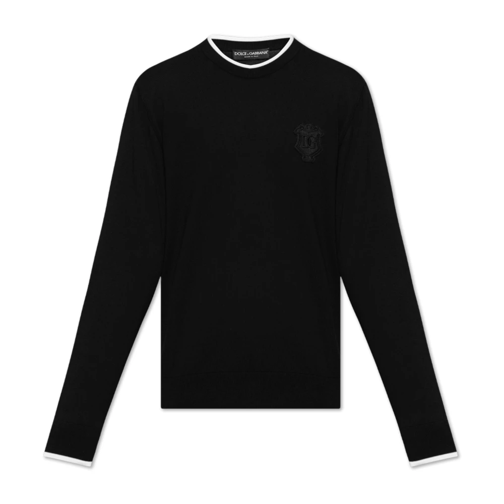 Dolce & Gabbana Trui met logo Black Heren