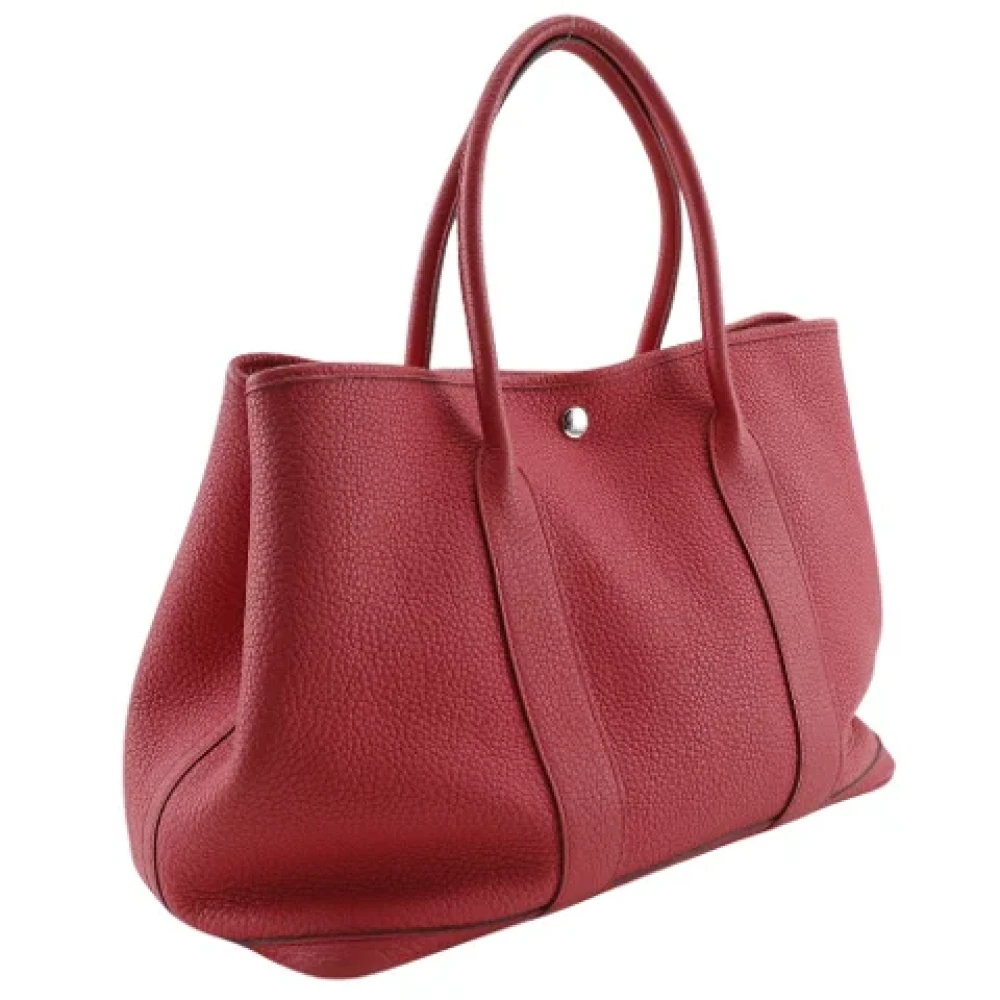 Hermès Vintage Pre-owned Canvas handbags Red Dames
