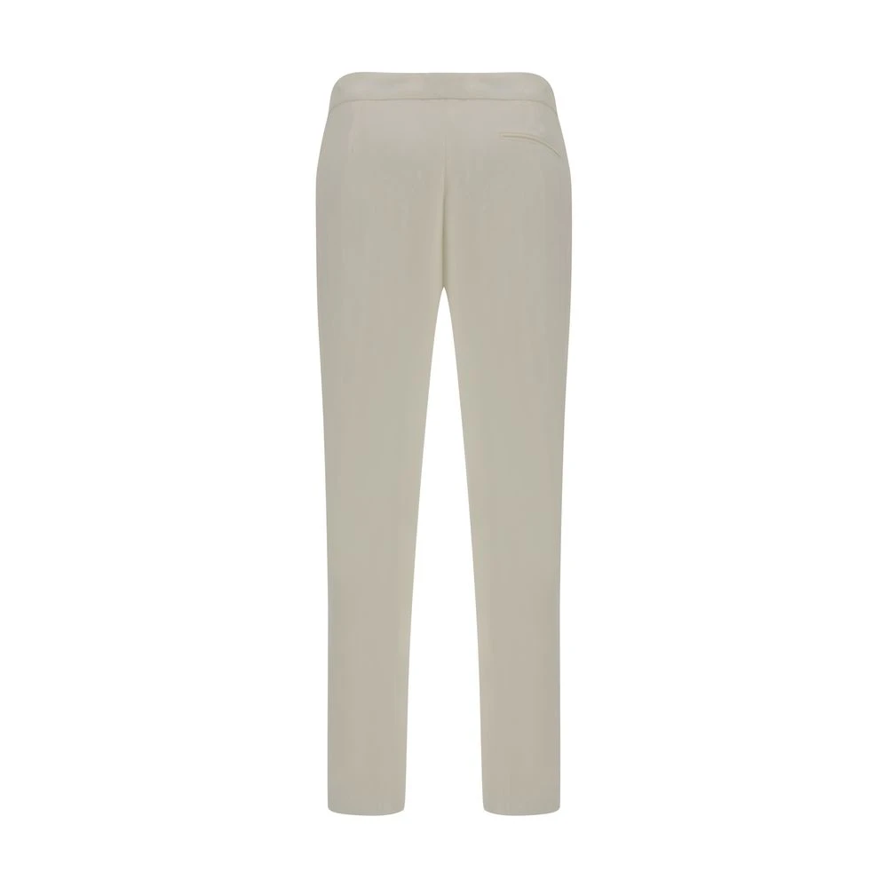 alexander mcqueen Hoge taille broek met voor sluiting White Dames