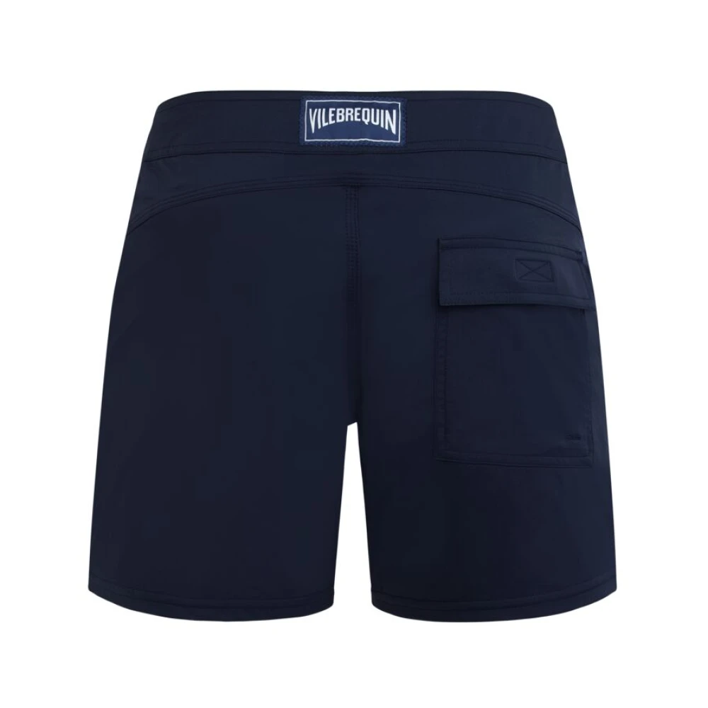 Vilebrequin Heren Solid Stretch Zwemshorts Blue Heren