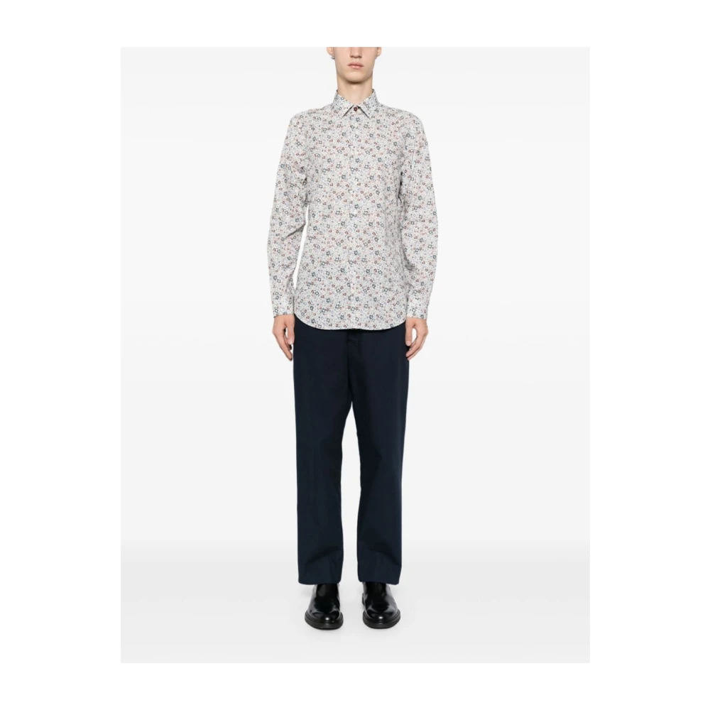 PS By Paul Smith Abstract Patroon Katoenen Overhemd Regular Fit Multicolor Heren