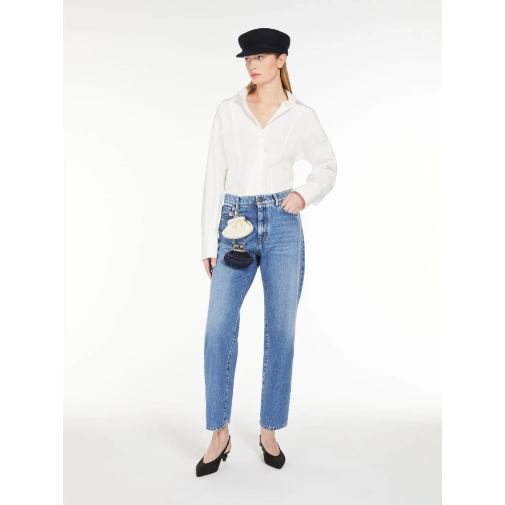 Max Mara Weekend Relaxed-fit straight-leg jeans met '90s silhouet Blue Dames