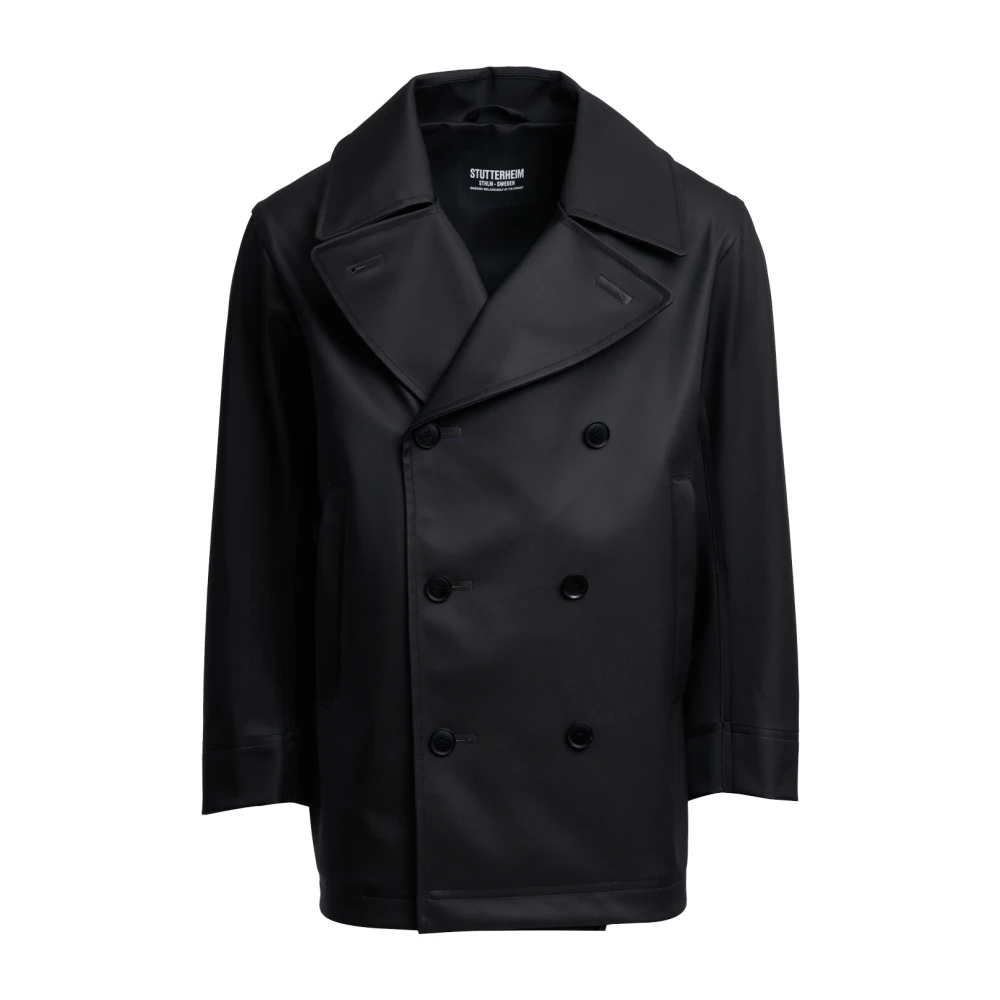 Stutterheim Klassieke Waterdichte Erwtenjas Black Heren