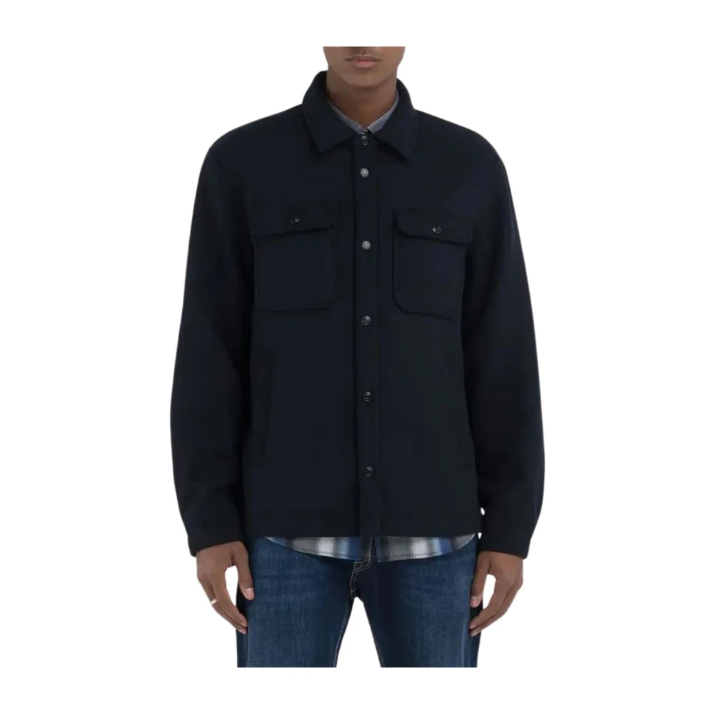 Replay Light Jacket Blue Heren