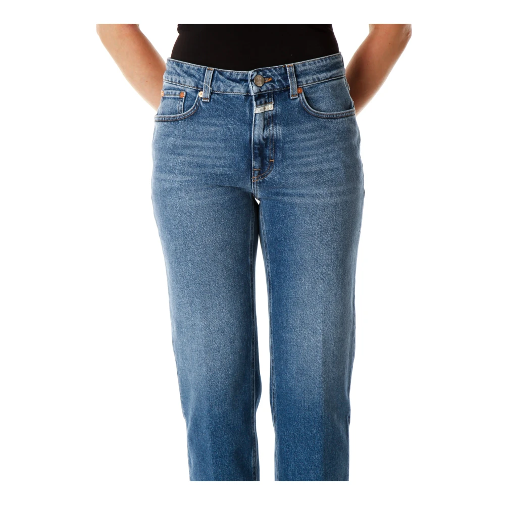 closed Cropped Straight Fit Jeans Blue Dames