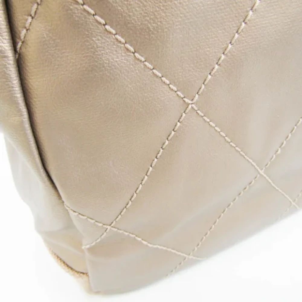 Chanel Vintage Pre-owned Canvas chanel-bags Yellow Dames