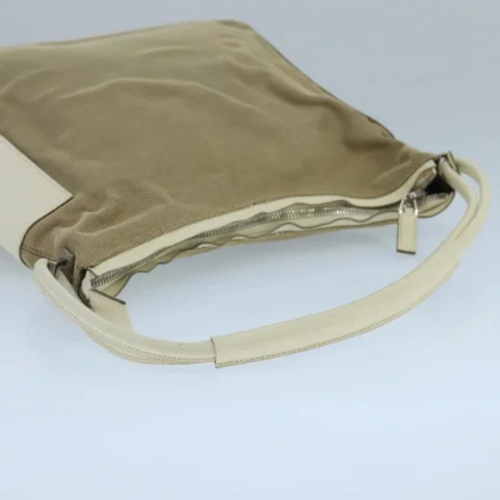 Gucci Vintage Pre-owned Canvas gucci-bags Beige Dames
