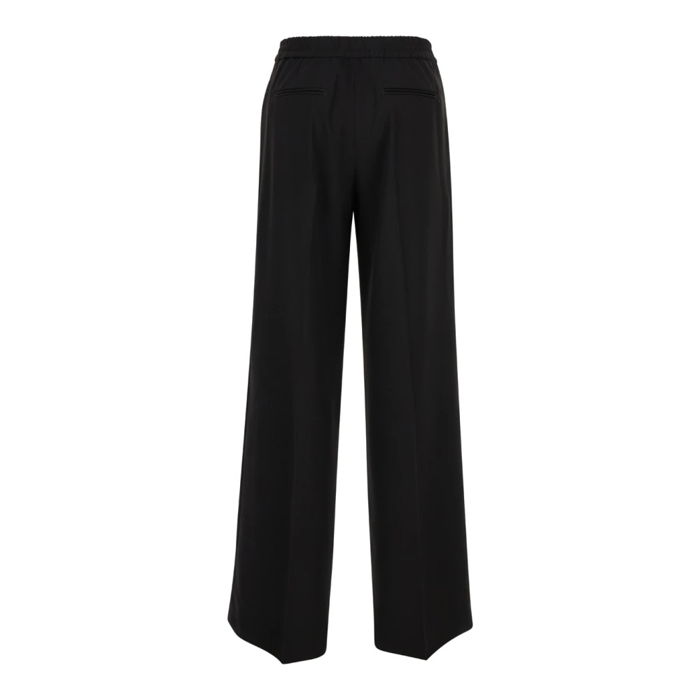 PT Torino Zwarte op maat gemaakte broek met hoge taille Black Dames