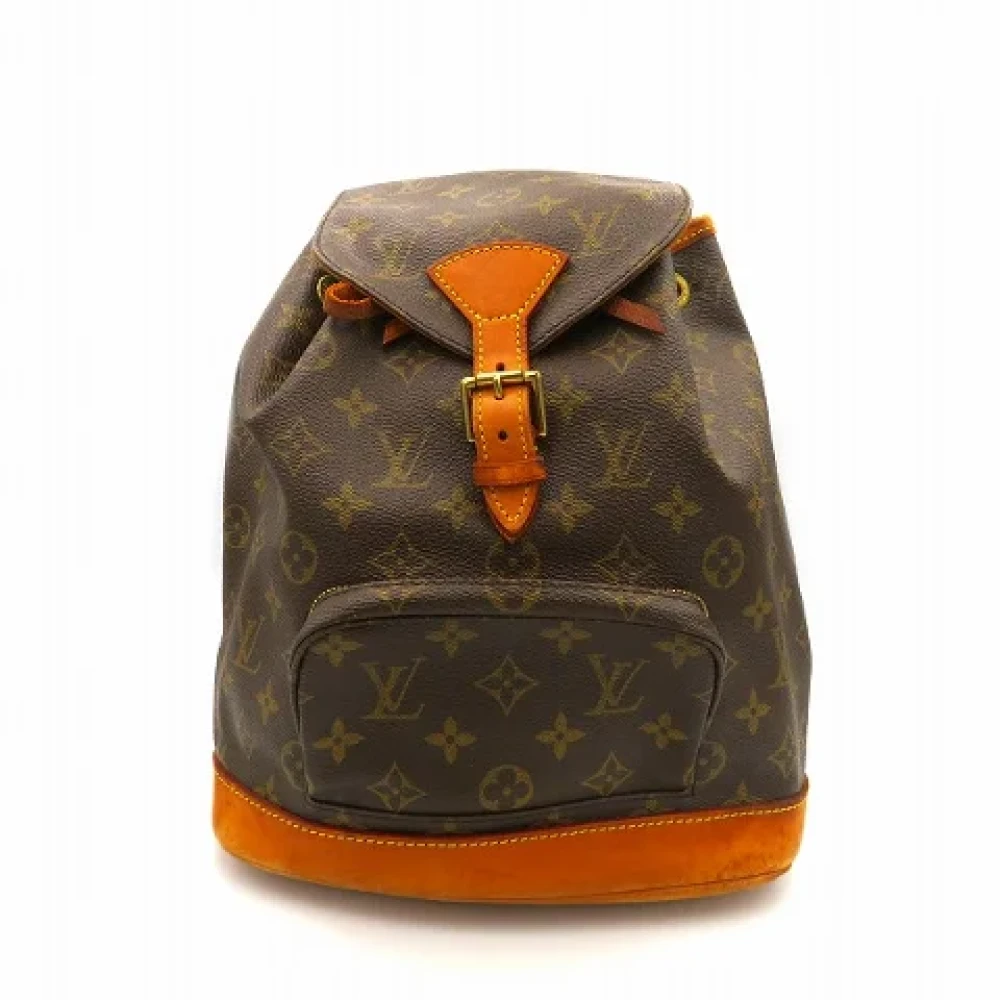 Louis Vuitton Vintage Pre-owned Canvas backpacks Brown Dames