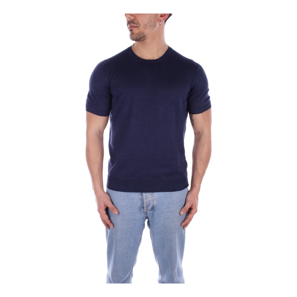 Tagliatore T-Shirts Blue Heren