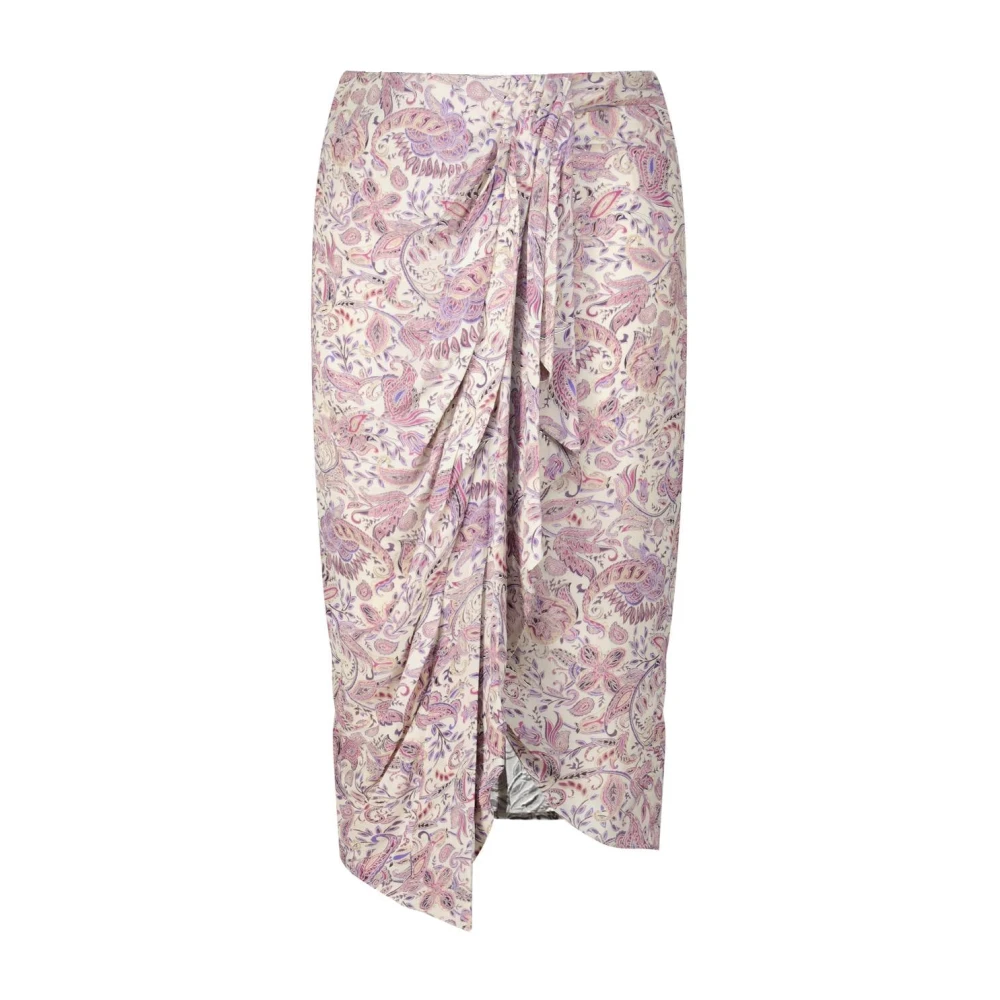 Isabel Marant Women's Multicolor Paisley Draped Midi Skirt - Midi Skirts - Xs - Skirts
