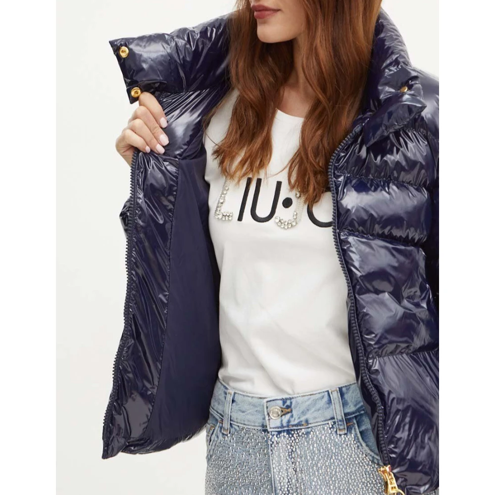pinko Stijlvolle Micro Caban Jas Blue Dames