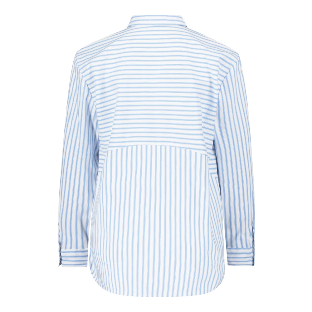 Betty & Co Gestreepte Lange Blouse Blue Dames