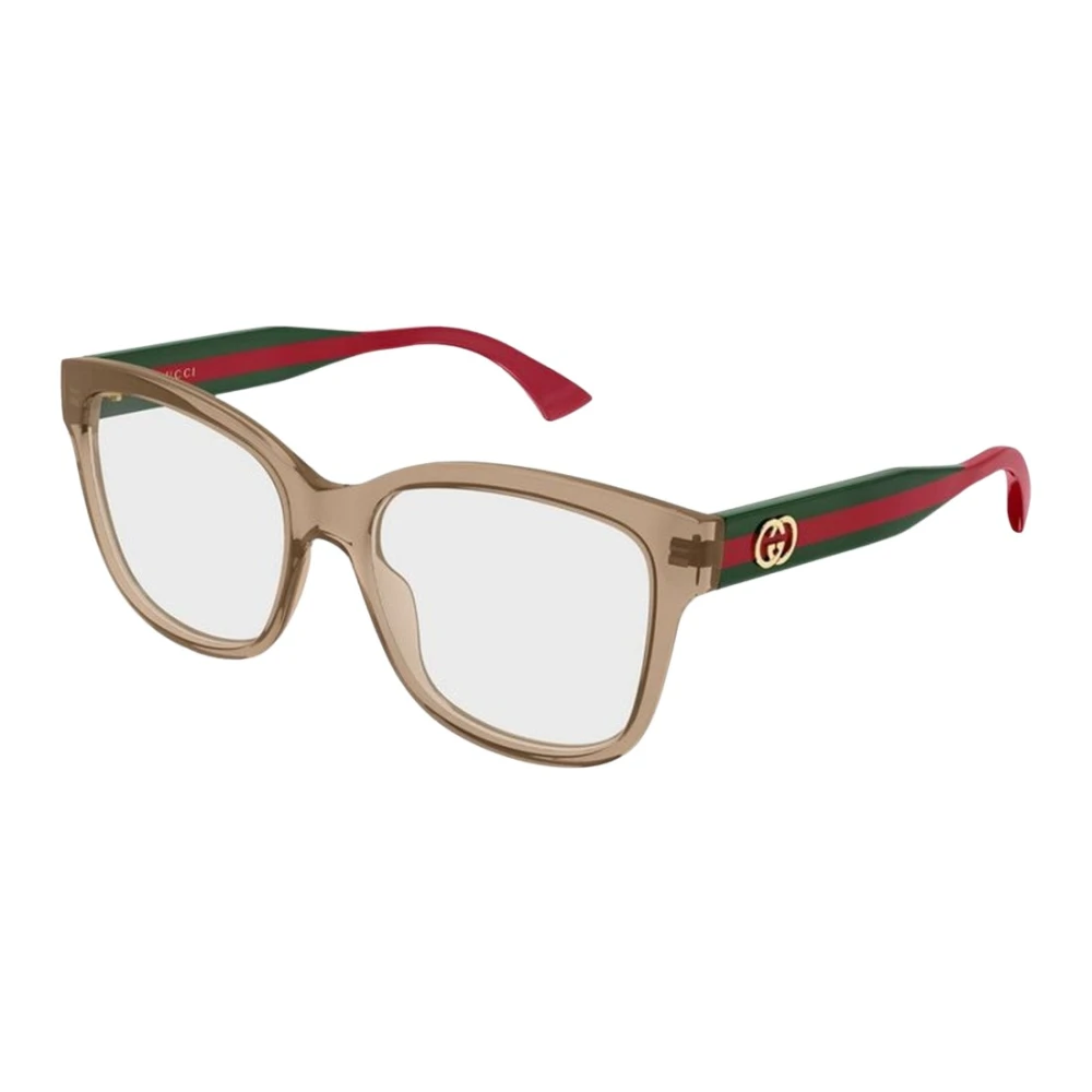 Gucci Women's Brown Glasses, 54 Mm, Gg0038onn 005 Optical Frame