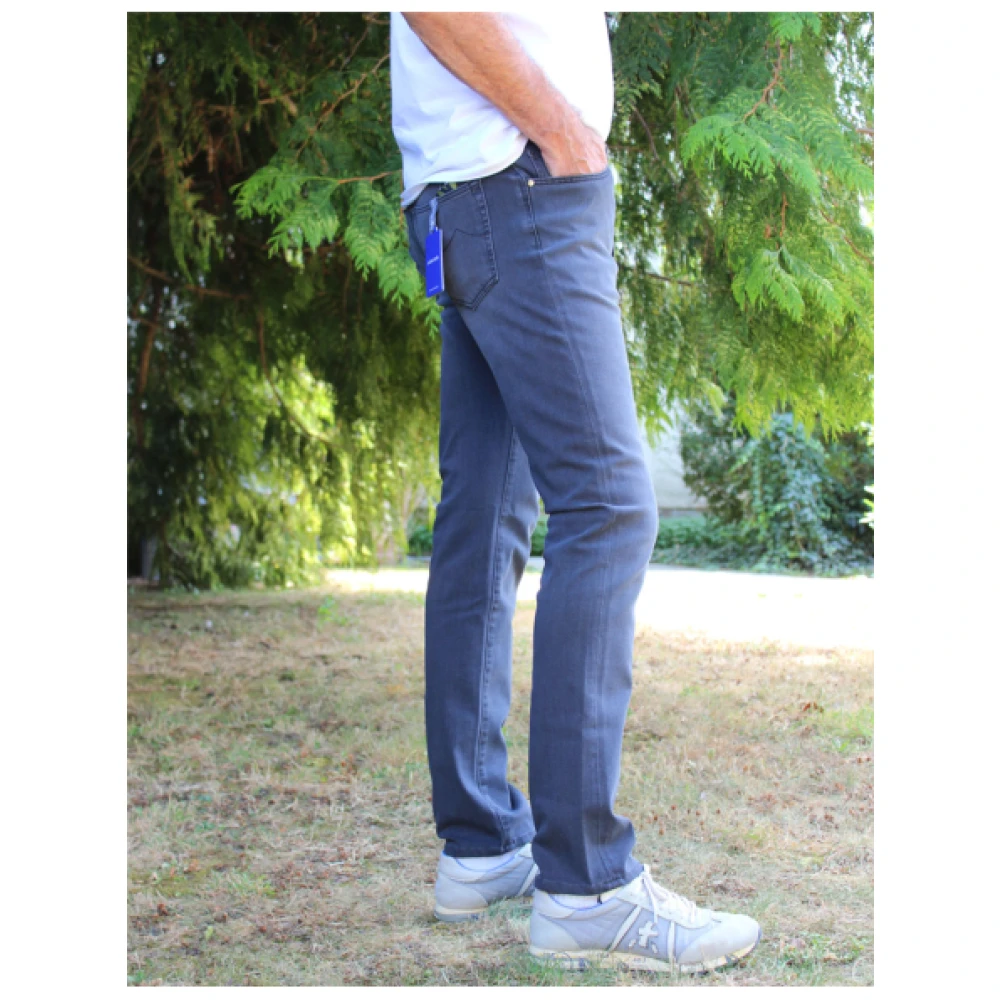 Jacob Cohën Slim Fit Modal en Katoenen Jeans Blue Heren