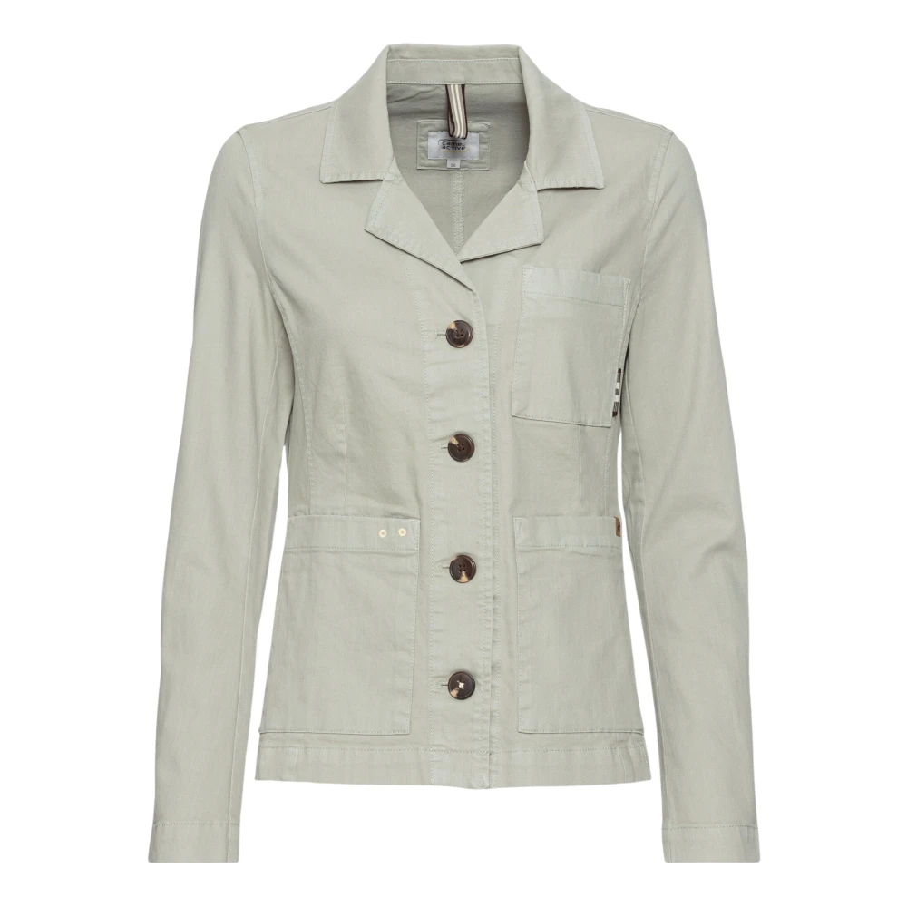 Camel active Casual Blazer met Opgezette Zakken Beige Dames