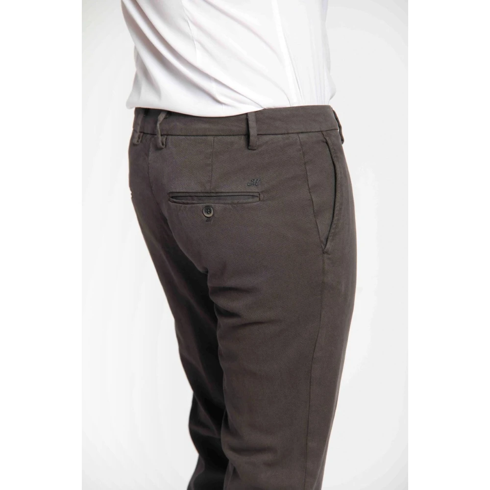 Mason's Extra Slim Fit Chino Broek Brown Heren