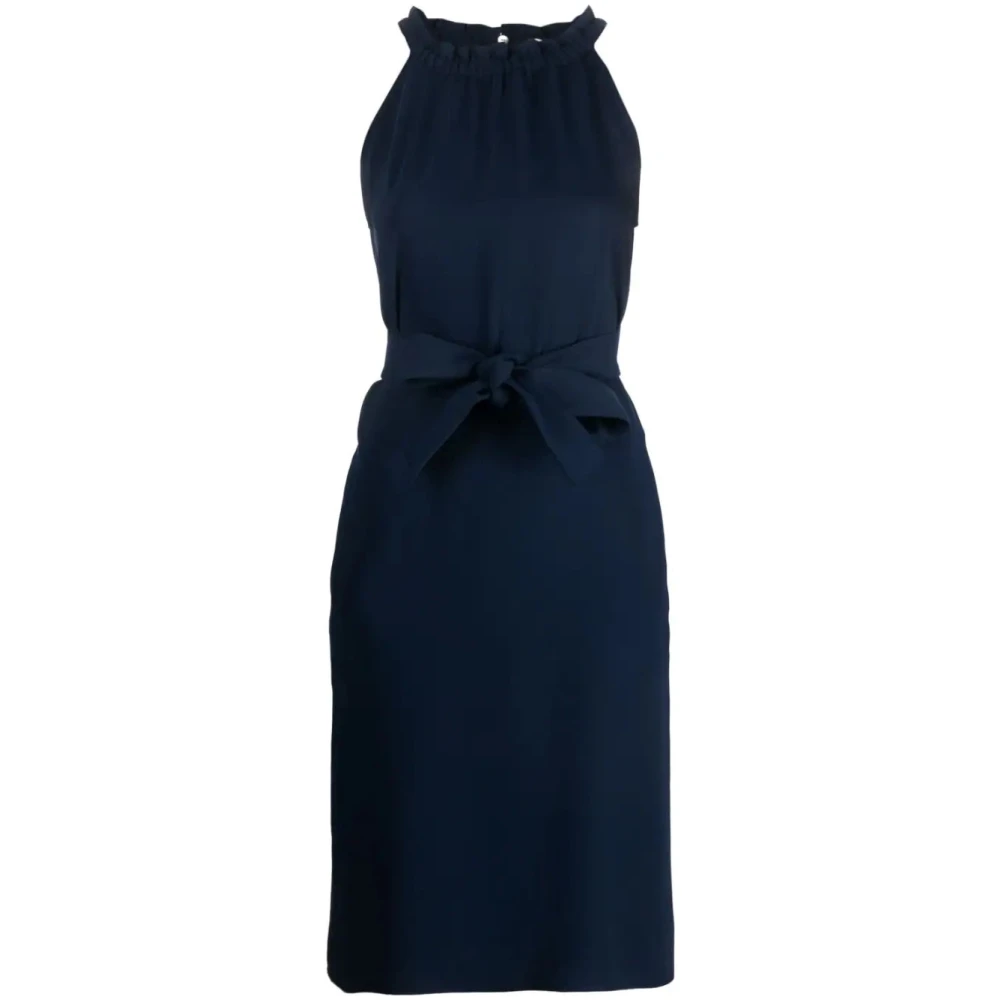 P.a.r.o.s.h. Blauwe Tankmouw Midi Jurk Blue Dames