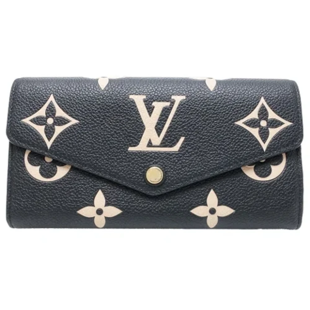 Louis Vuitton Vintage Pre-owned Leather wallets Black Dames