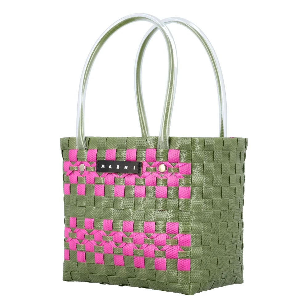 Marni Check Basket Tas Handtas Multi Multicolor Dames