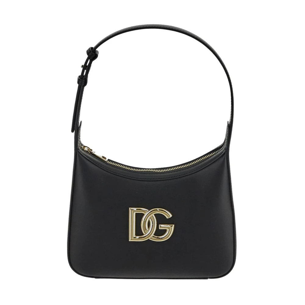 Dolce & Gabbana Leren Schoudertas Black Dames