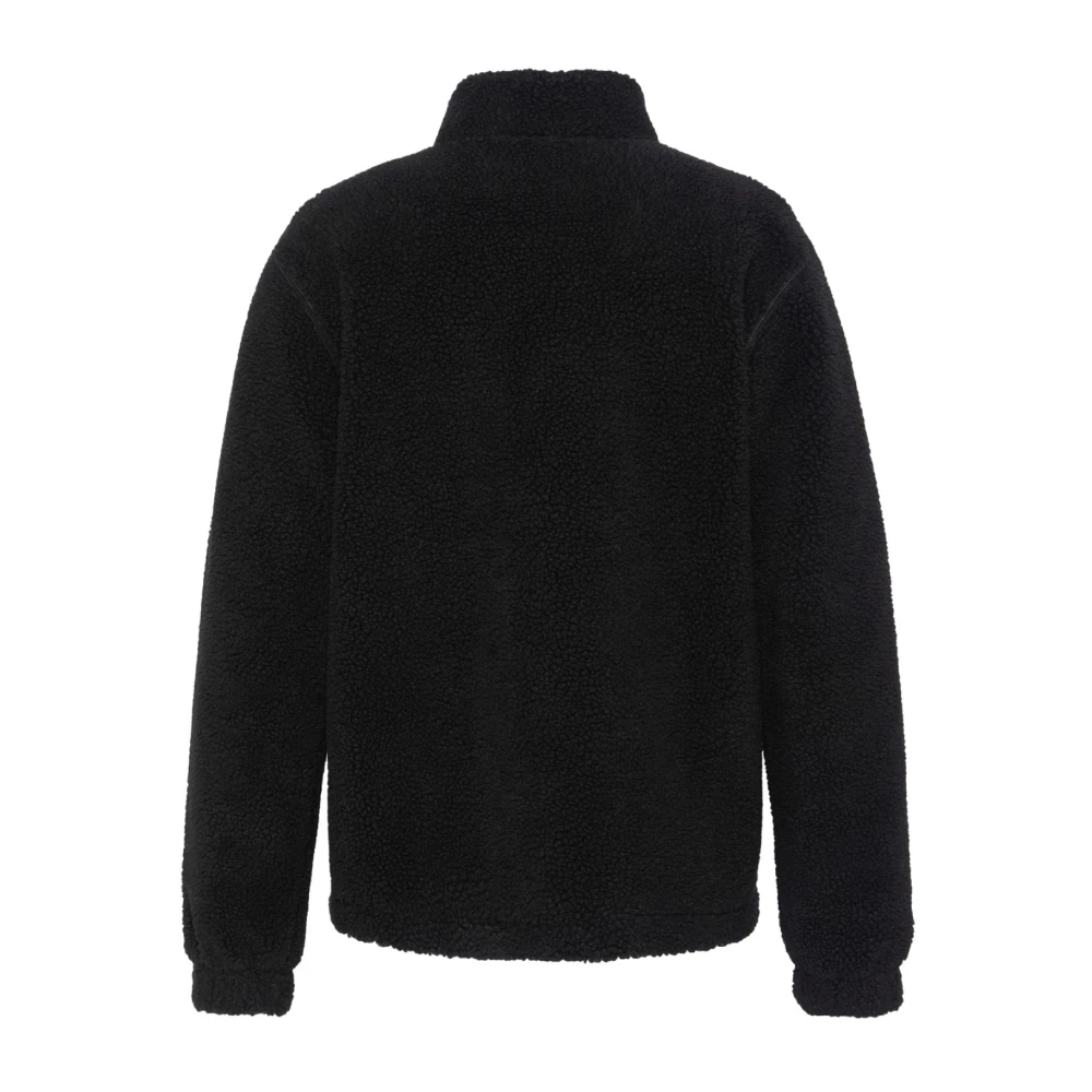 Schott NYC Zwarte Fleece Vest met rits Black Heren
