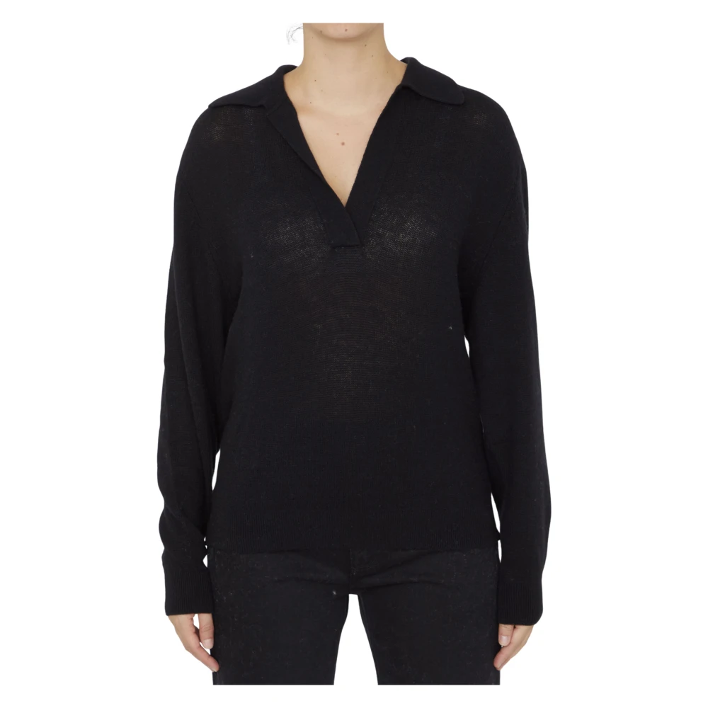 Khaite Zwart Gebreid Jo Jumper Aw23 Black Dames