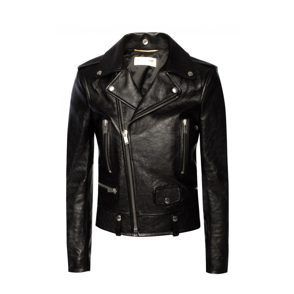 Saint Laurent Bikerjacka Black, Dam