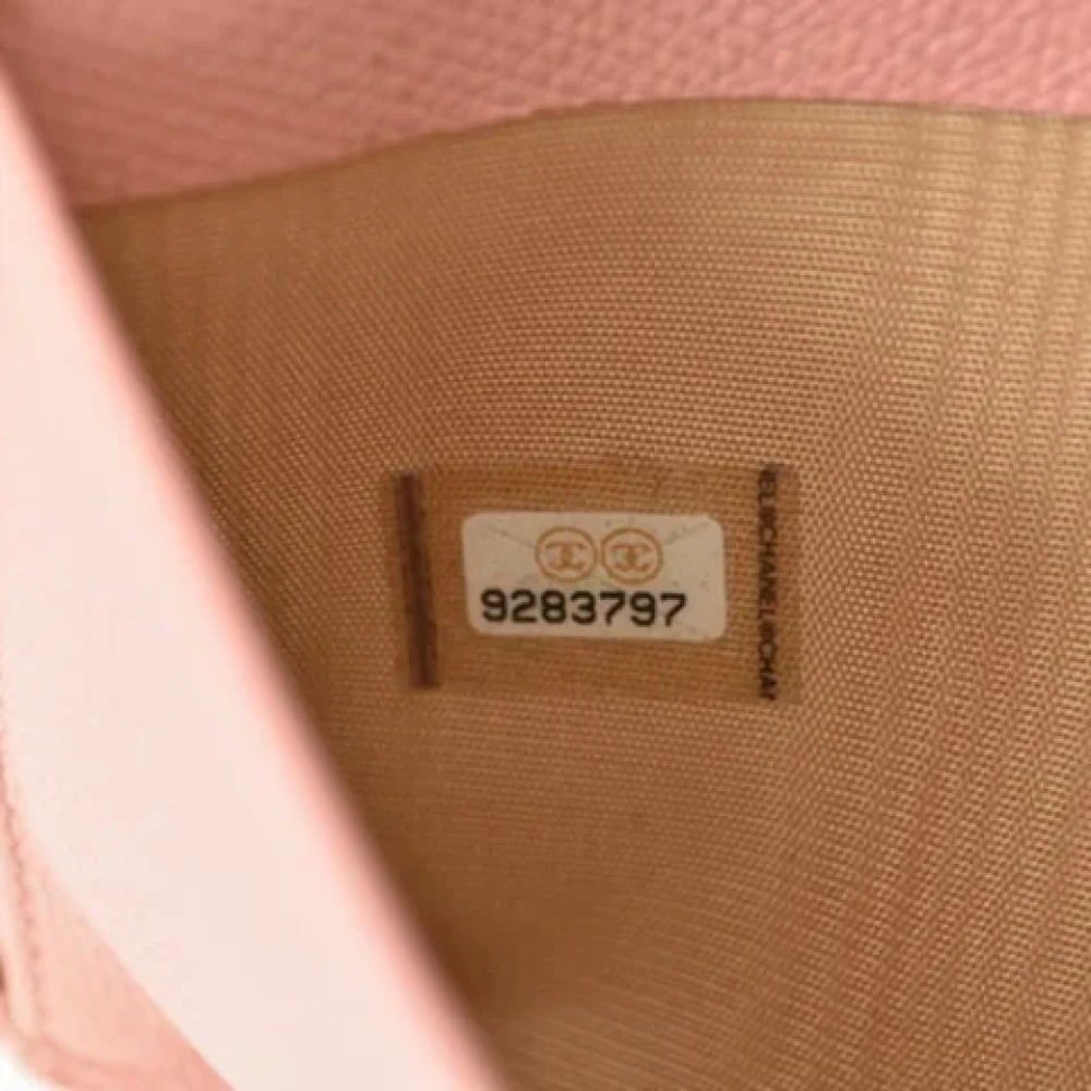 Chanel Vintage Pre-owned Leather wallets Pink Dames