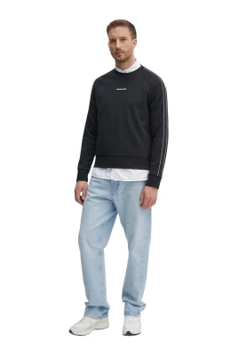 Logoband Sweatshirt i bomullsblandning