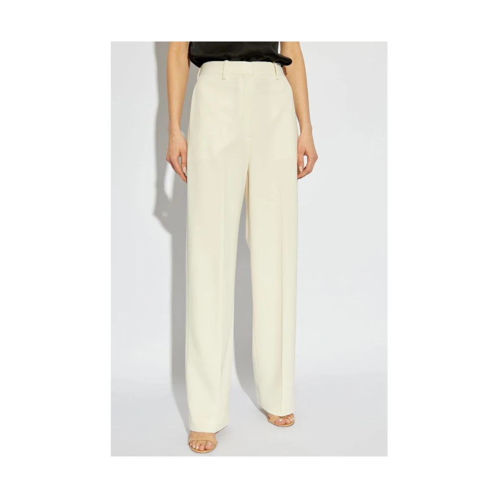 Theory Off-White Plooibroek Beige Dames