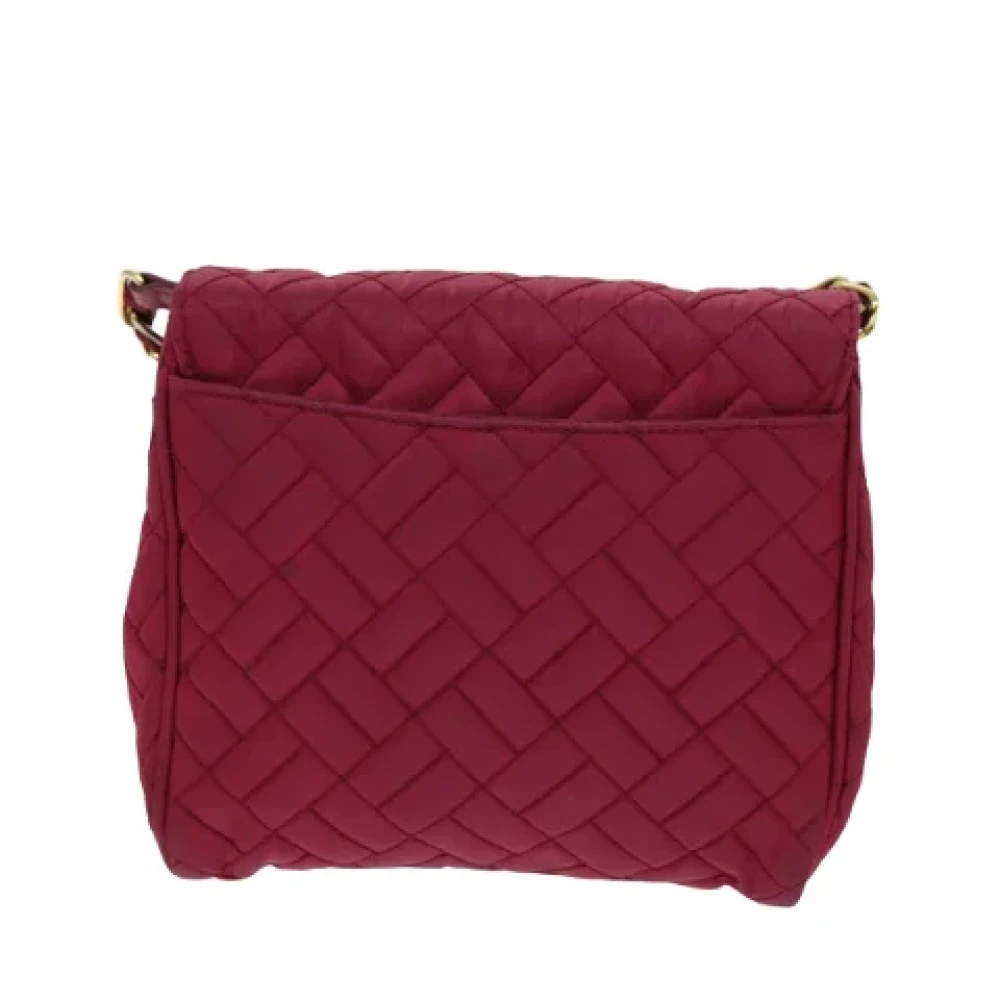 Prada Vintage Pre-owned Nylon prada-bags Pink Dames