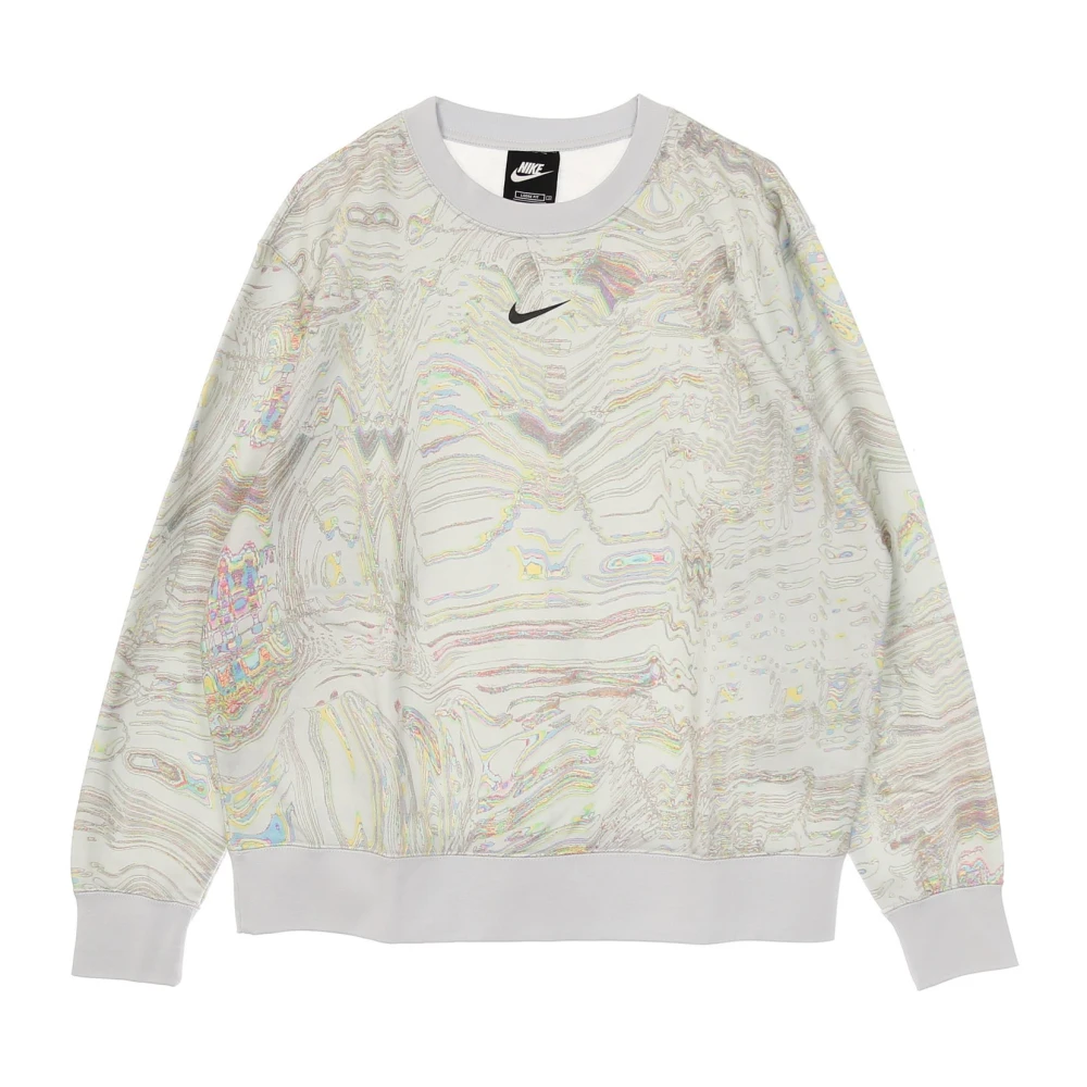 Nike Trendig Fleece Crew Sweatshirt White, Dam