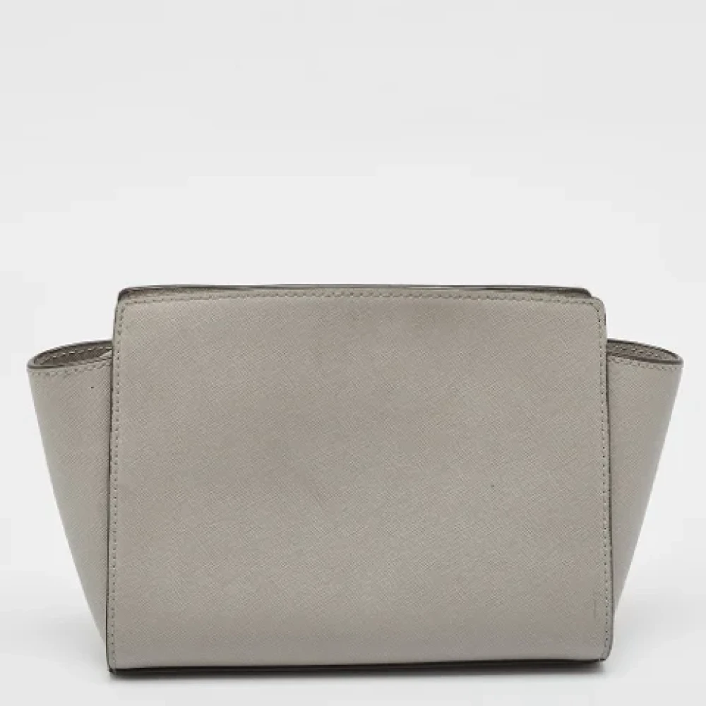 Michael Kors Pre-owned Leather shoulder-bags Gray Dames