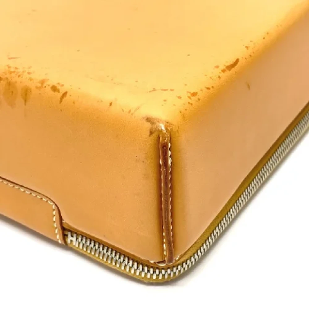 Hermès Vintage Pre-owned Leather handbags Yellow Heren