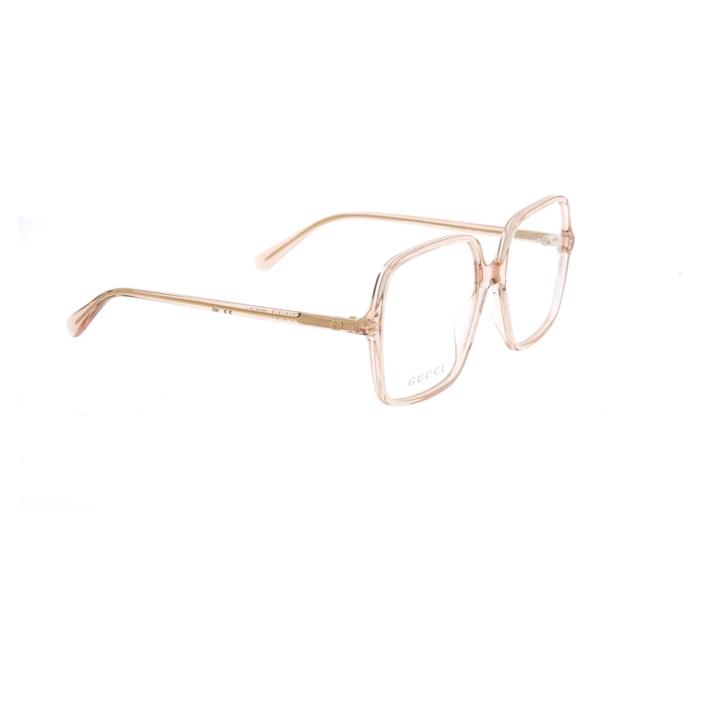Gucci Stijlvolle zonnebril met uniek ontwerp Beige Unisex