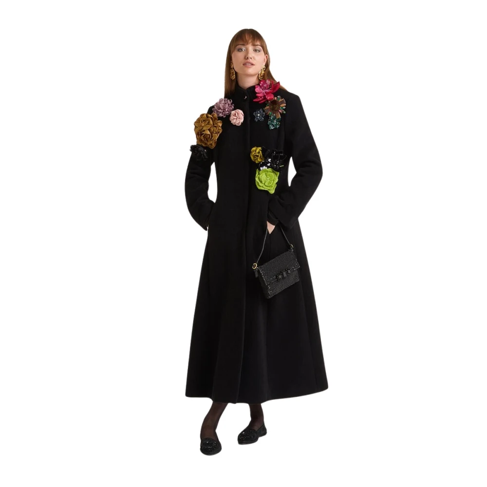 Maliparmi Women's Black Annalisa's Coat Overcoat