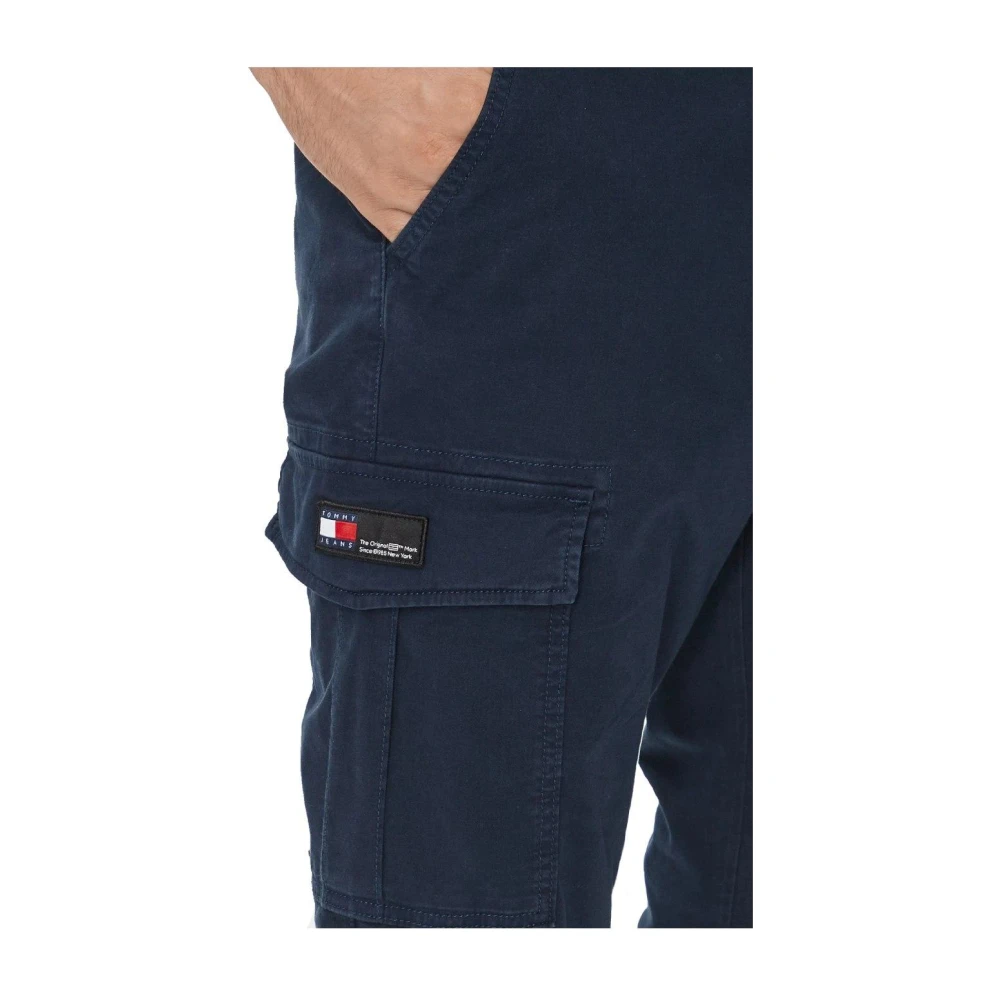 Tommy Hilfiger Moderne Cargo Broek Lichtgewicht Austin Blue Heren